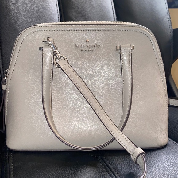 kate spade Handbags - Kate Spade New York Small Satchel in Gray/Cement